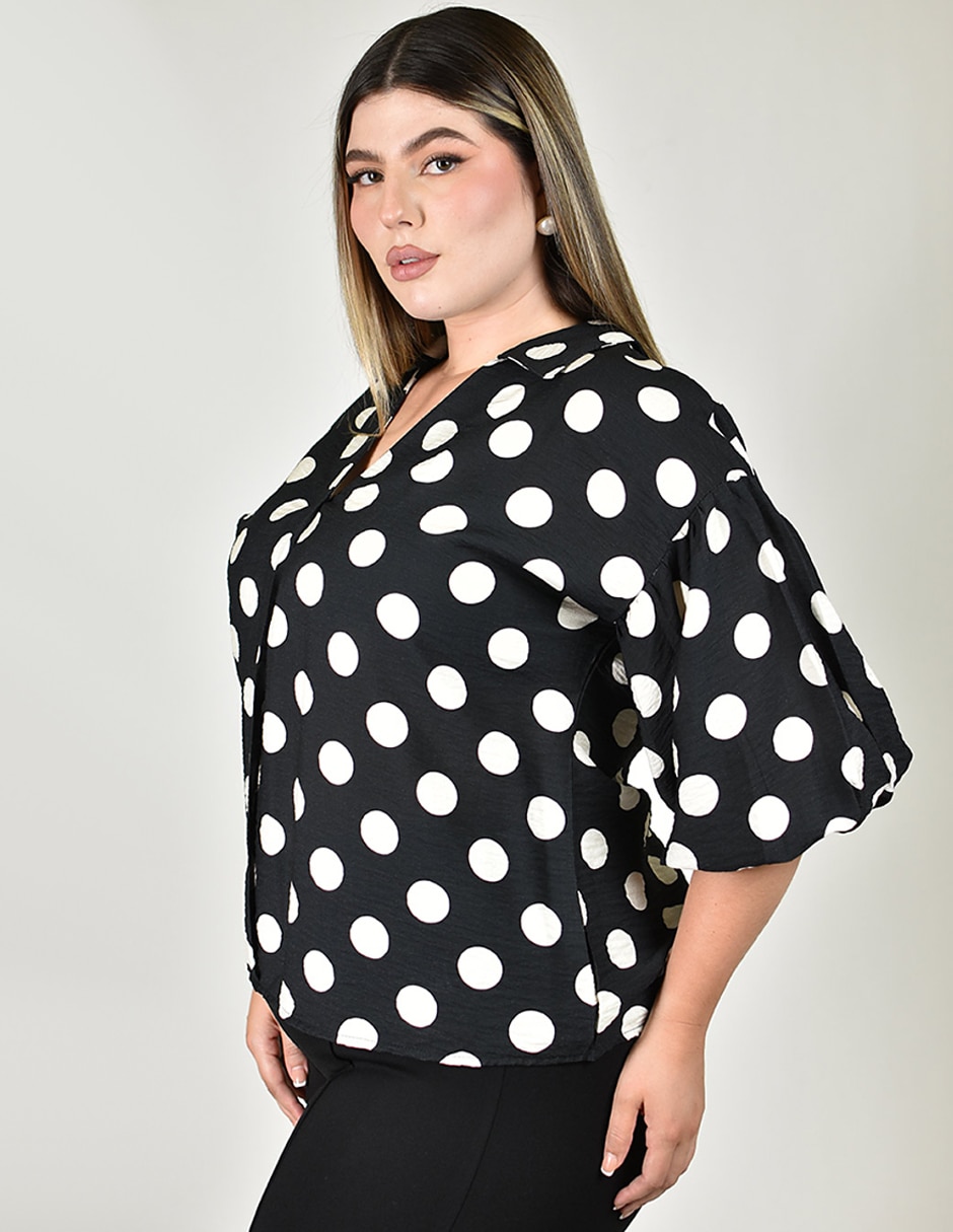 Blusa manga al codo para mujer 5