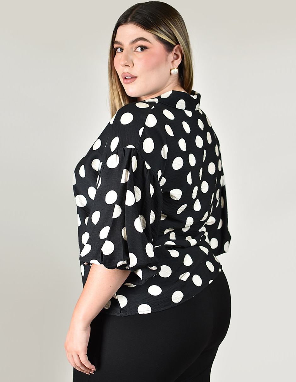 Blusa manga al codo para mujer 4