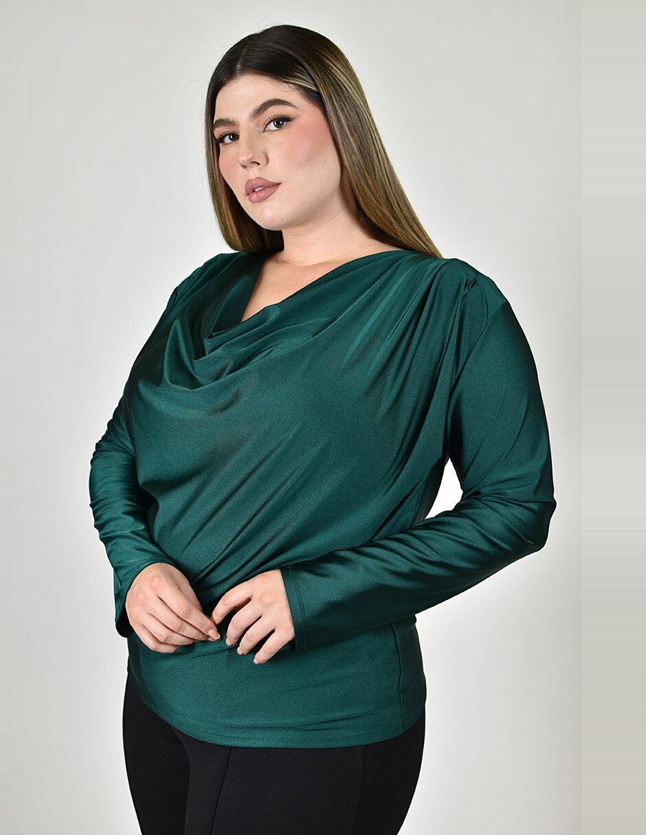 Blusa manga larga para mujer 4
