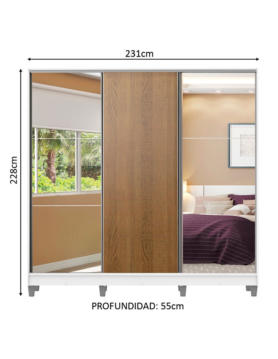 Ropero armable 10632ecp de mdf 14
