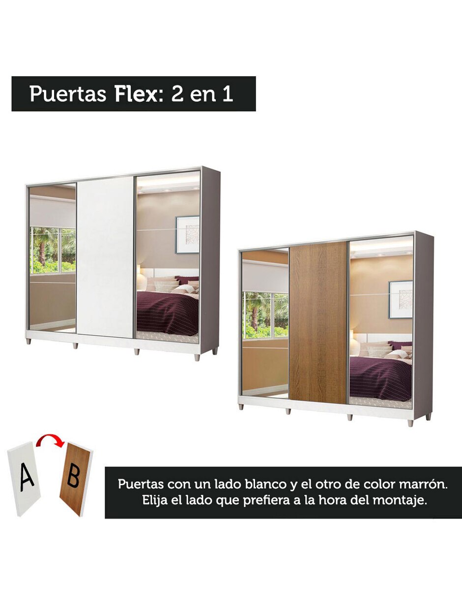 Ropero armable 10632ecp de mdf 10