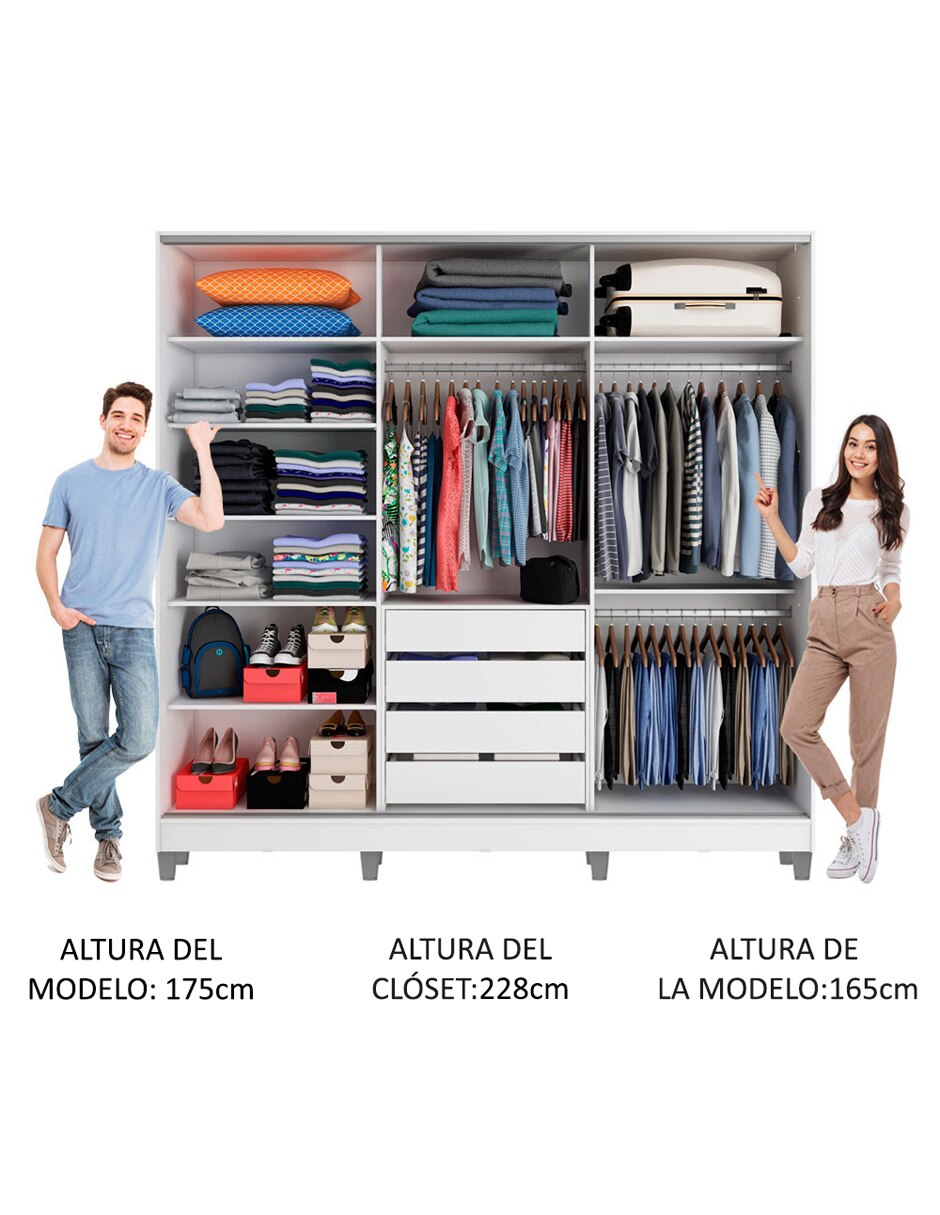 Ropero armable 10631bcp de mdf 11