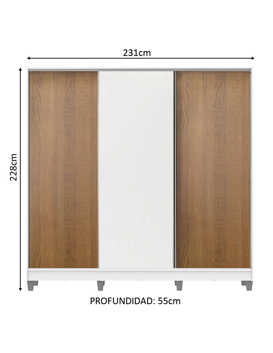 Ropero armable 10631bcp de mdf 13