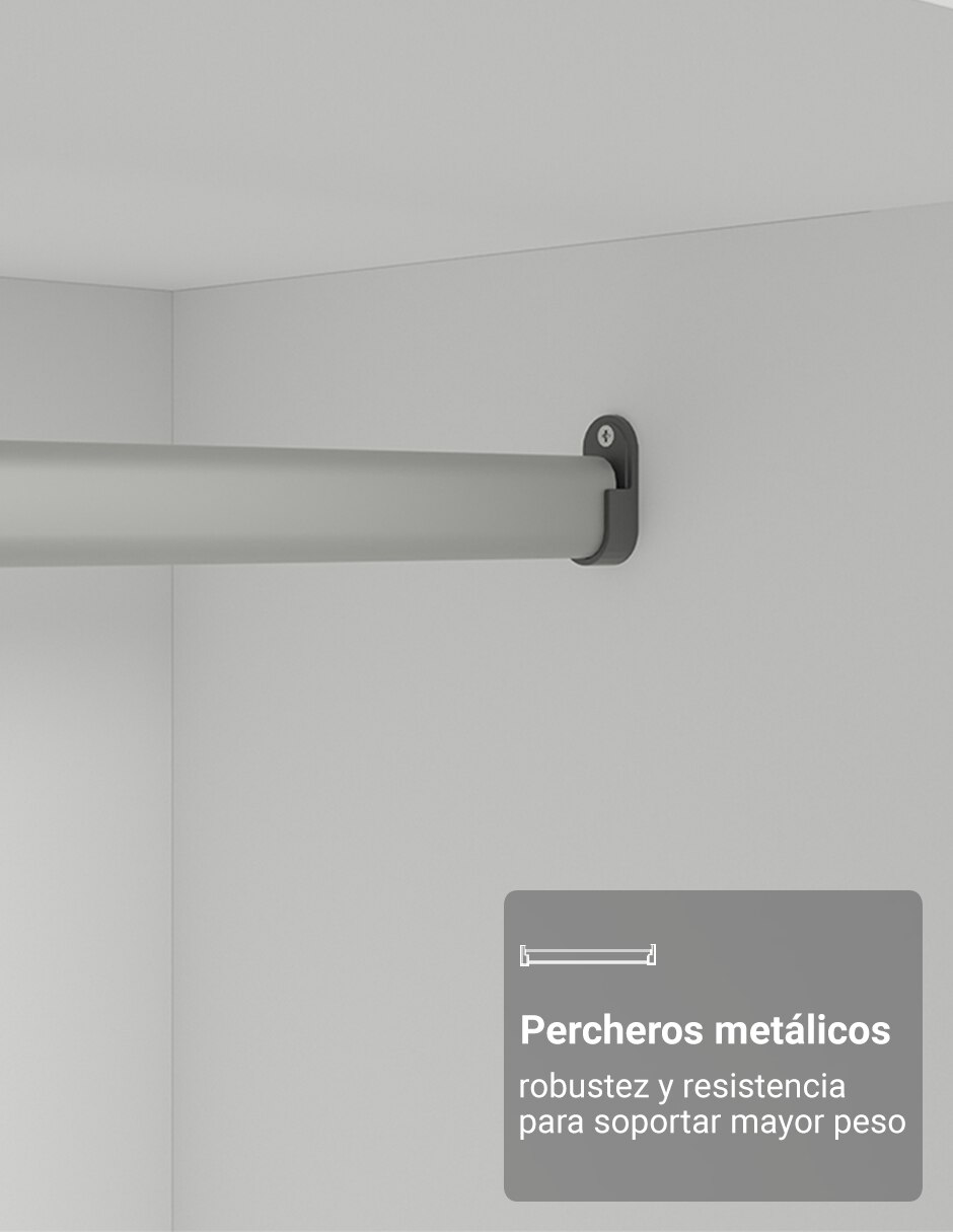 Ropero armable 10631bcp de mdf 6