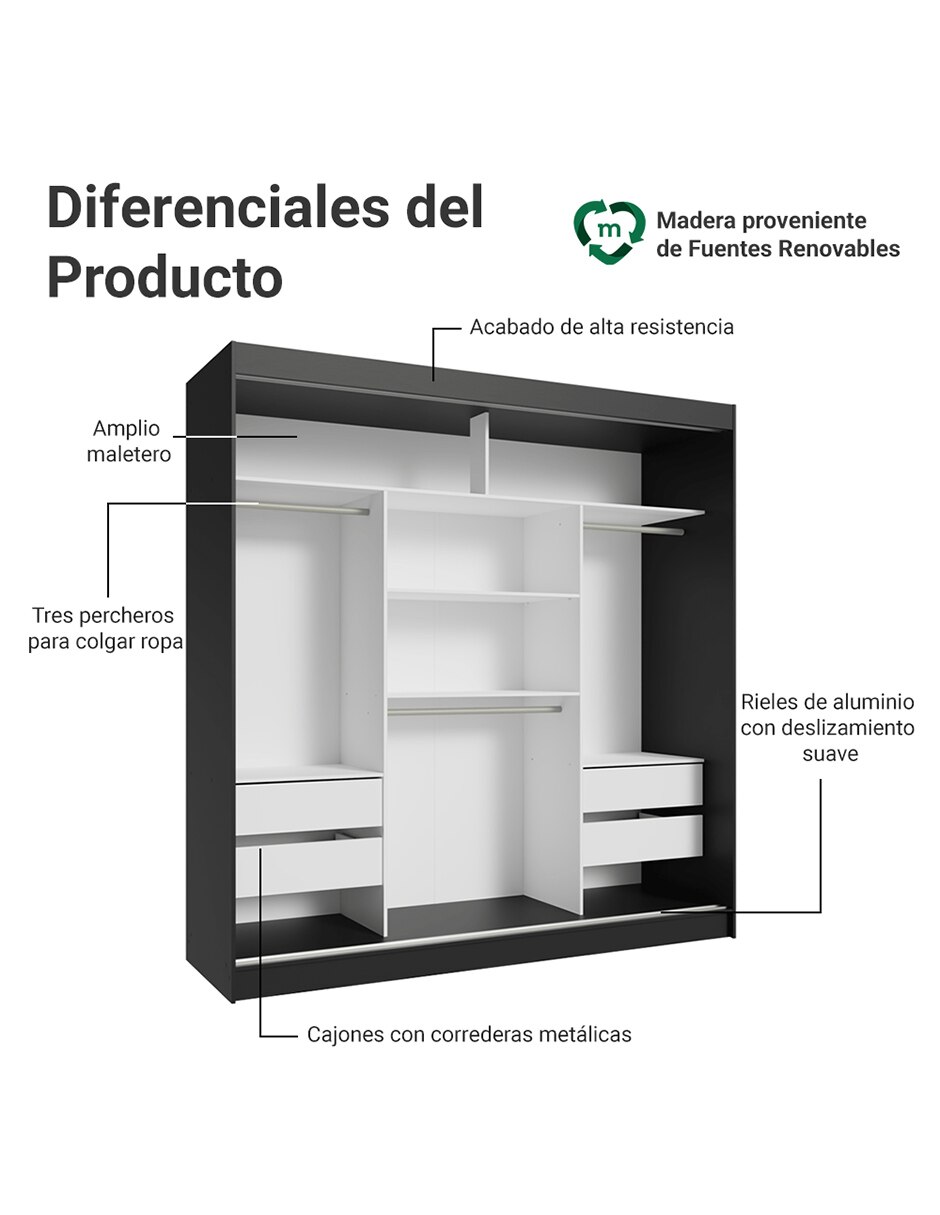 Ropero armable 10952e de mdp 4