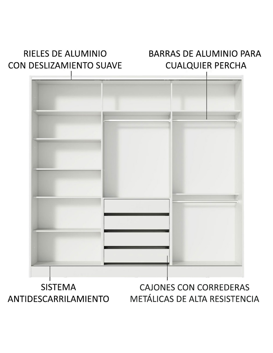 Ropero armable 1063 de mdf 2