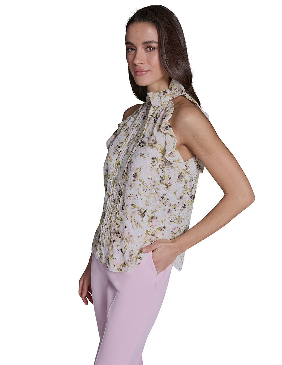 Blusa sin manga para mujer