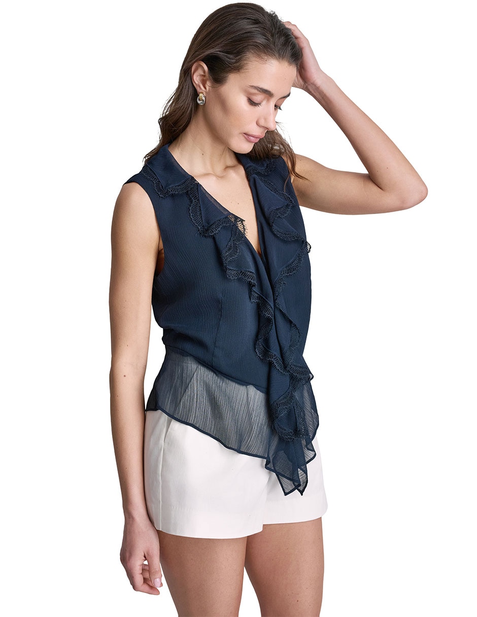 Blusa sin manga para mujer