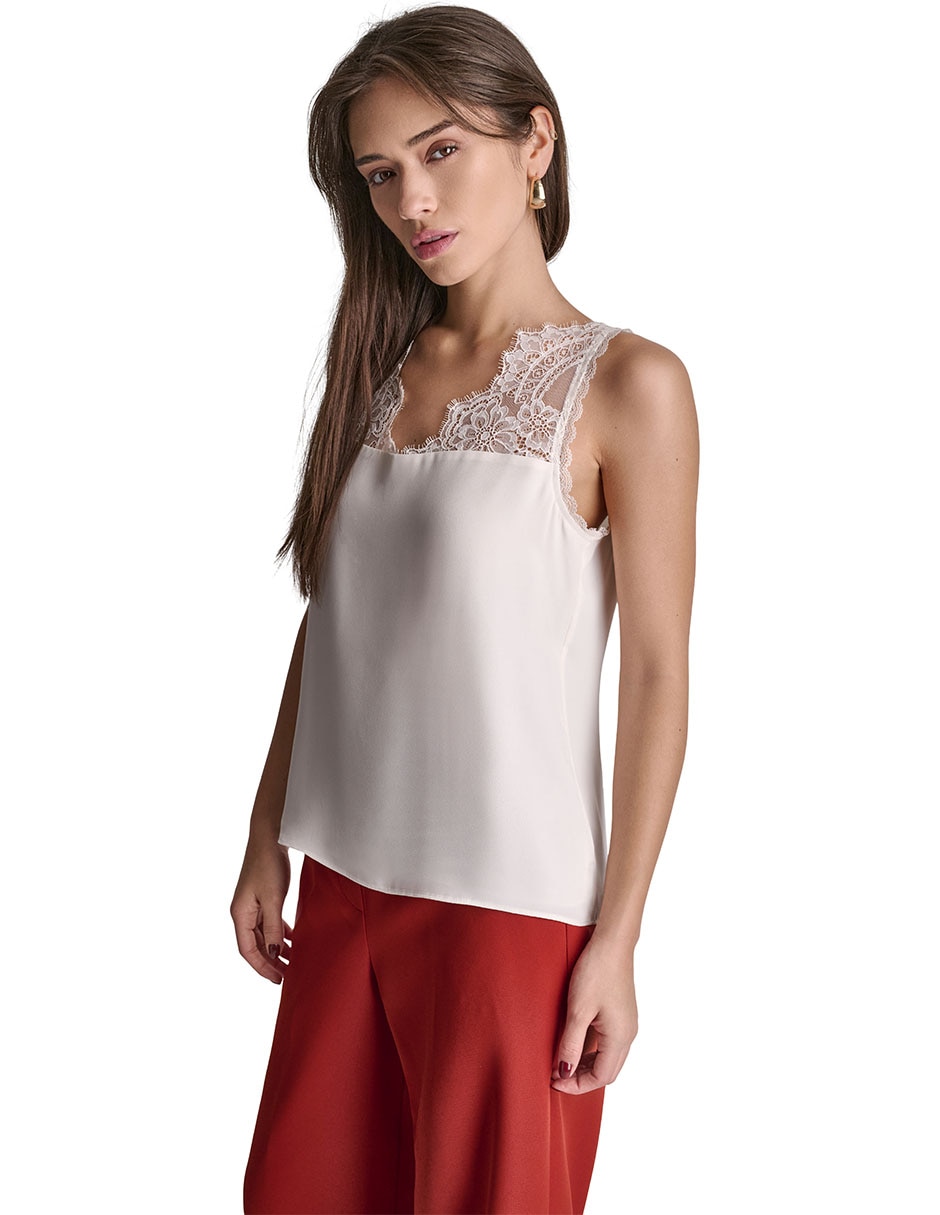 Blusa sin manga para mujer
