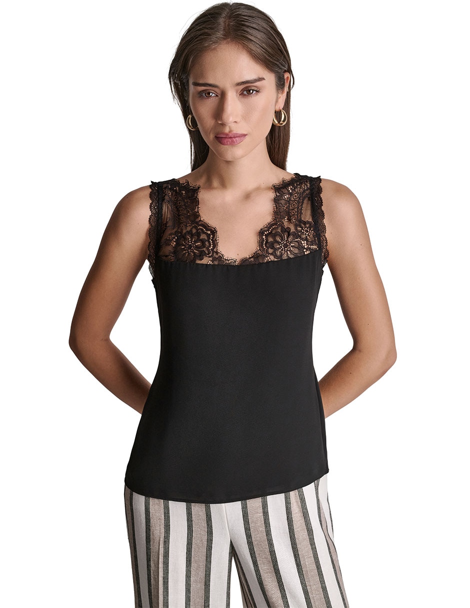Blusa sin manga para mujer