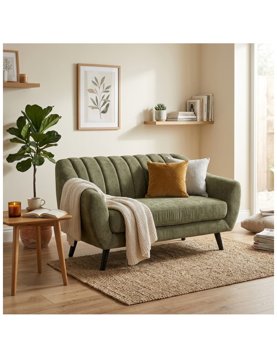 Love seat doria de tela 5