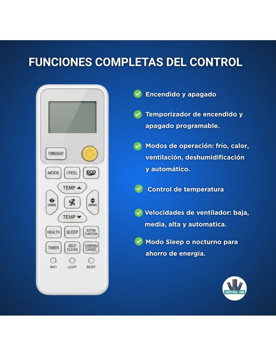 Control remoto mini split para aire acondicionado Haier AS50PDPHRA-PRE YR-HE2 3