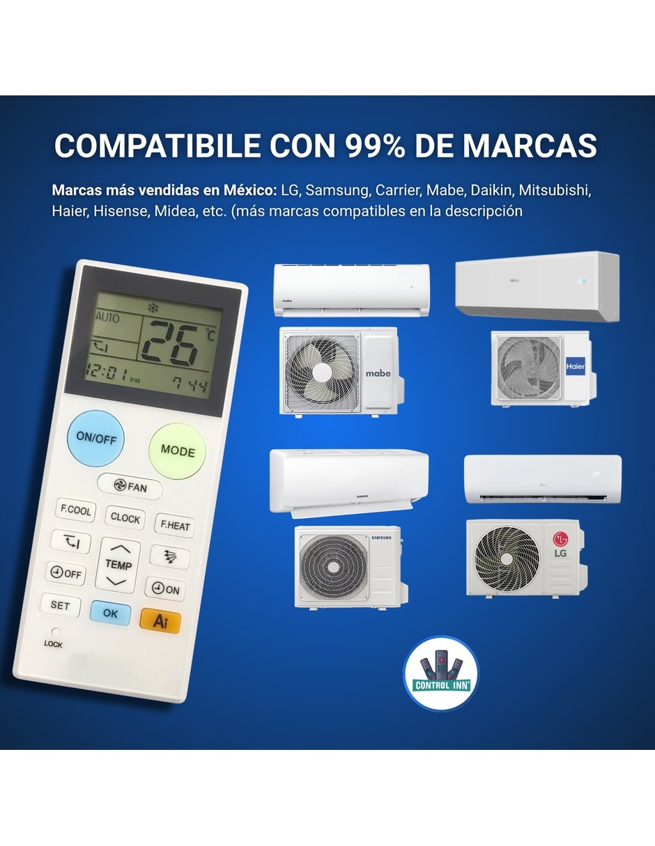 Control remoto para Universal para aire acondicionado 3