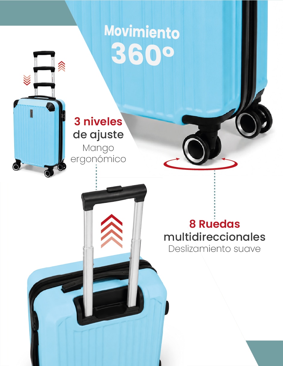 Set maletas de viaje aircraft 6