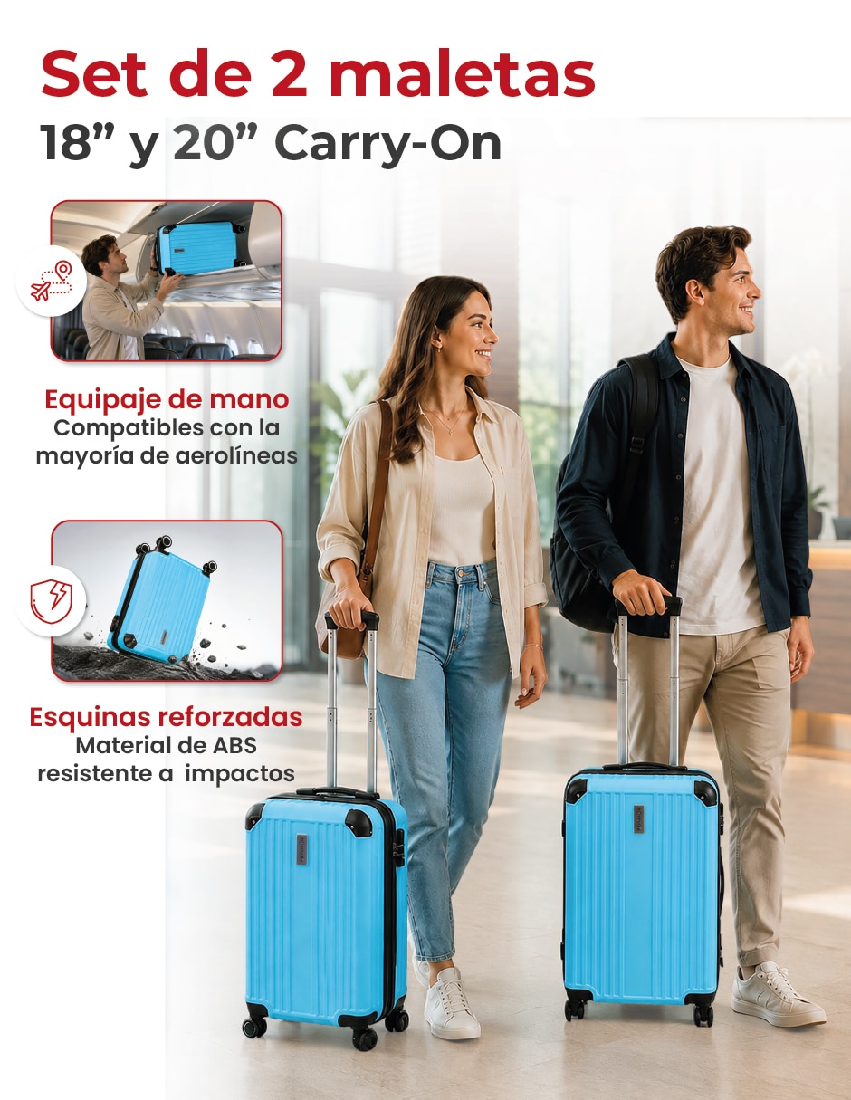 Set maletas de viaje aircraft 4