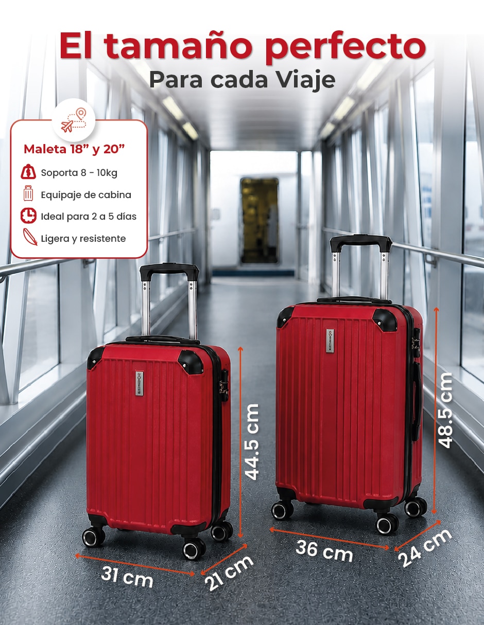 Set maletas de viaje aircraft 8