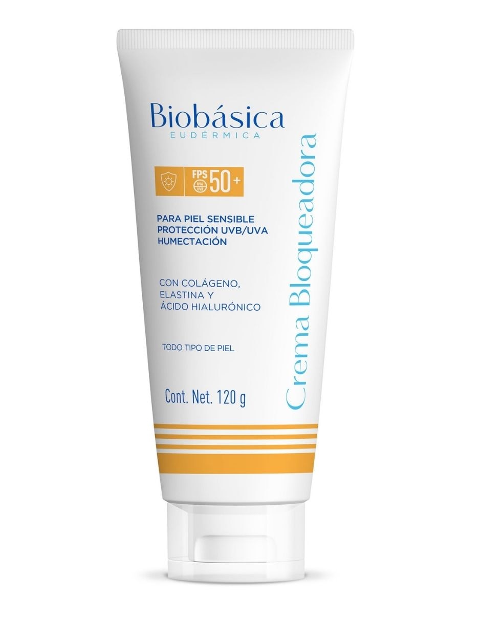 Protector solar FPS 50+ crema bloqueadora para piel sensible