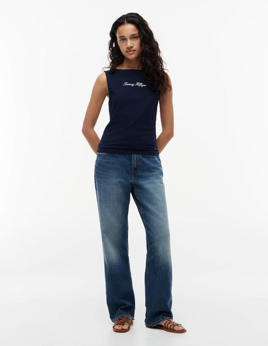 Playera manga Sin Manga Sin colección cuello Redondo para mujer 5