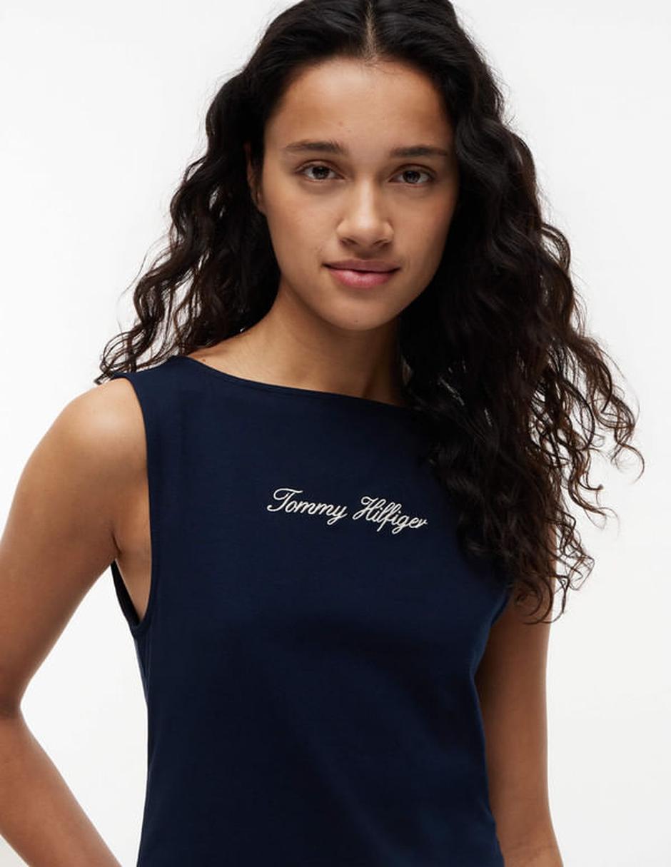 Playera manga Sin Manga Sin colección cuello Redondo para mujer