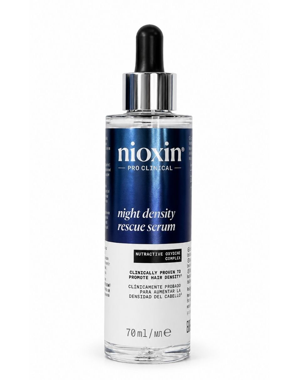 Sérum anticaída para cuero cabelludo Night Density Rescue sérum nocturno para mayor apariencia de densidad 70 ml Nioxin de todo tipo de piel