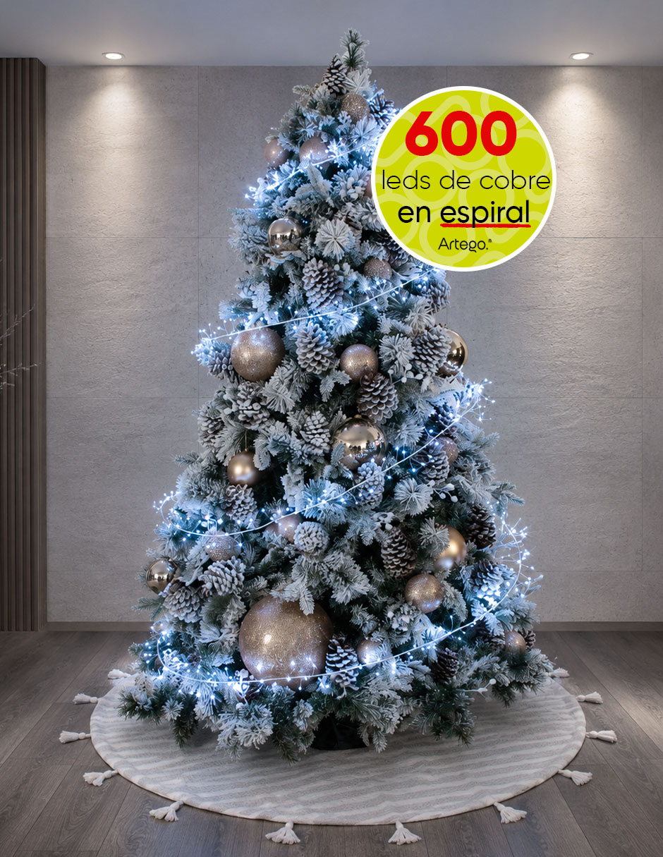 Serie luces led navidad kotze luz blanca cable de acero blanco kotze con 600 focos Serie luces led navidad kotze luz blanca cable de acero blanco kotze con 600 focos