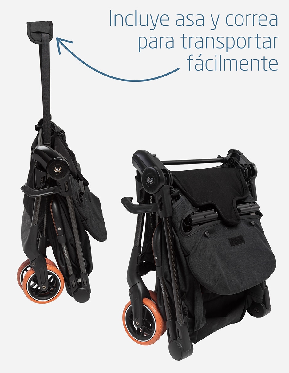 Carriola ultracompacta oslo carbon plegable 4