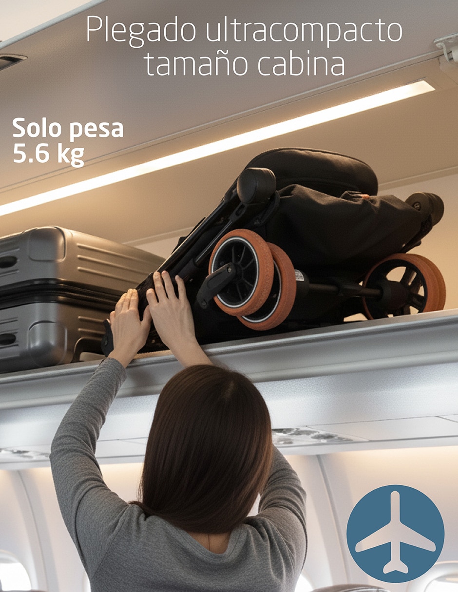 Carriola ultracompacta oslo carbon plegable 14