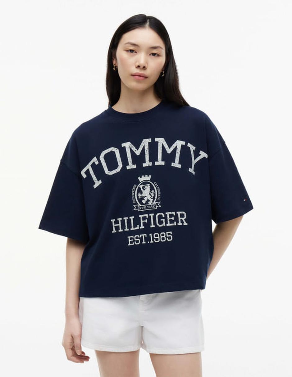 Playera manga corta cuello redondo para mujer