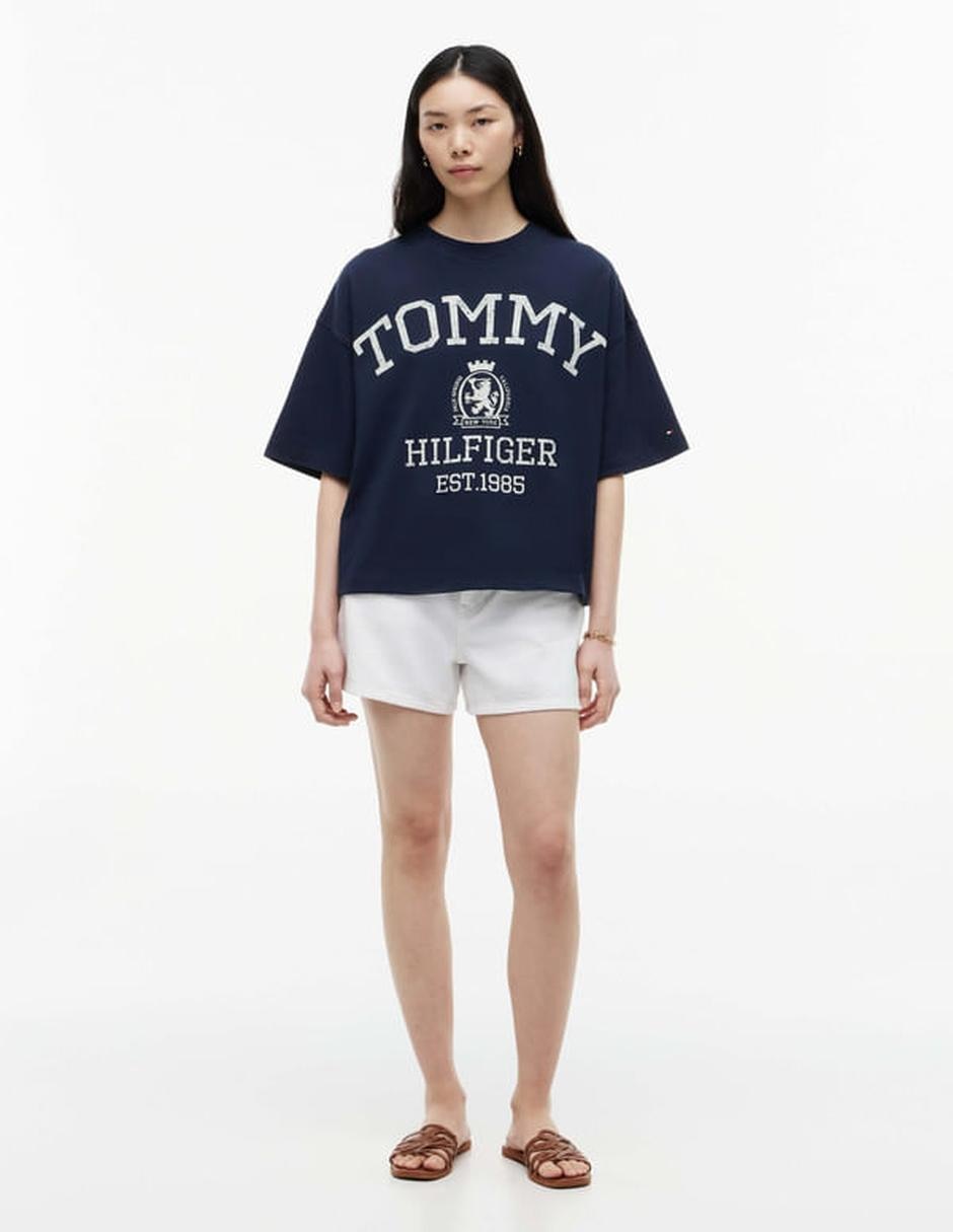 Playera manga corta cuello redondo para mujer