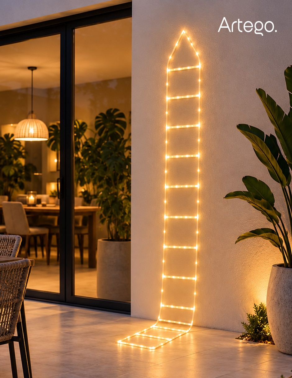 Serie luces led escalera gradiente de intensidad adak adak con 170 focos 3