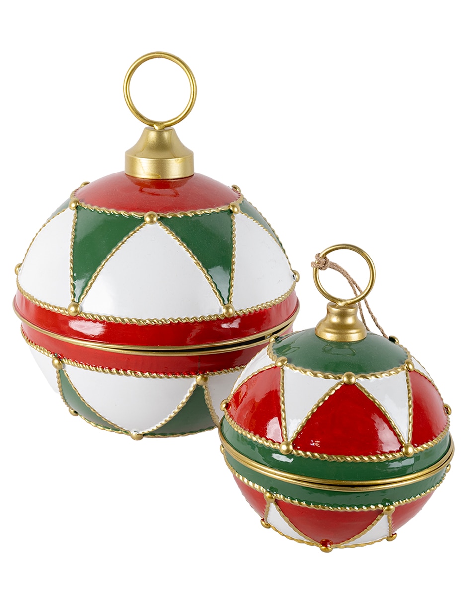 Figura decorativa de esfera esfera holiday de aluminio 2