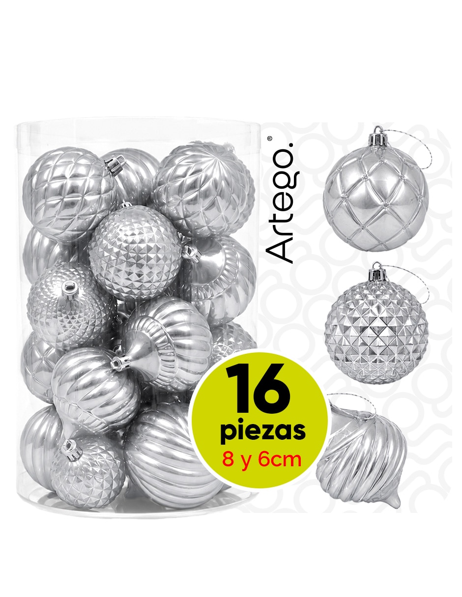 Set de esfera navideña línea caramel 3 texturas y acabados diferentes lugano con 16 piezas Set de esfera navideña línea caramel 3 texturas y acabados diferentes lugano con 16 piezas