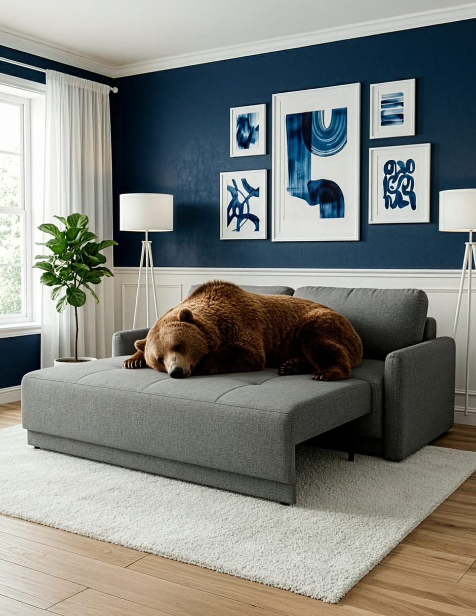 Sofá cama armable de madera pino 3