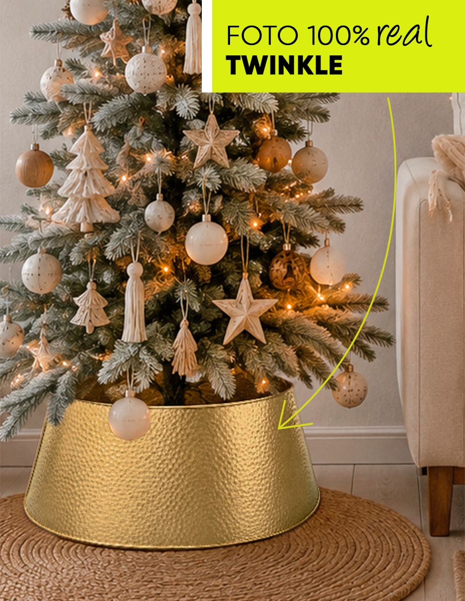 Pie de árbol metálico twinkle 5
