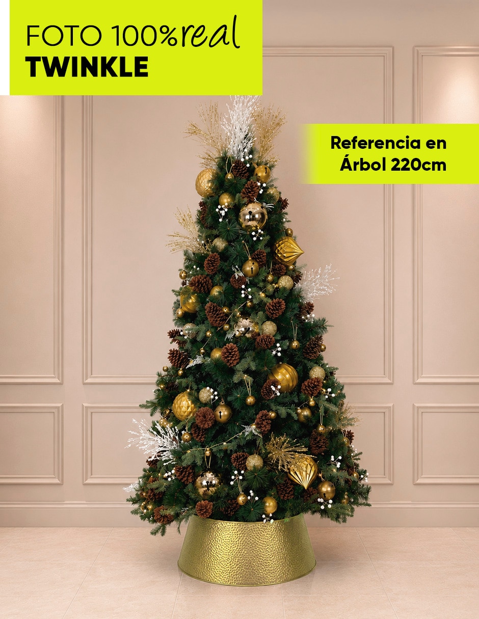 Pie de árbol metálico twinkle