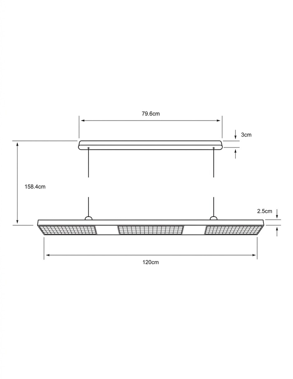 Lámpara colgante led lugano 7