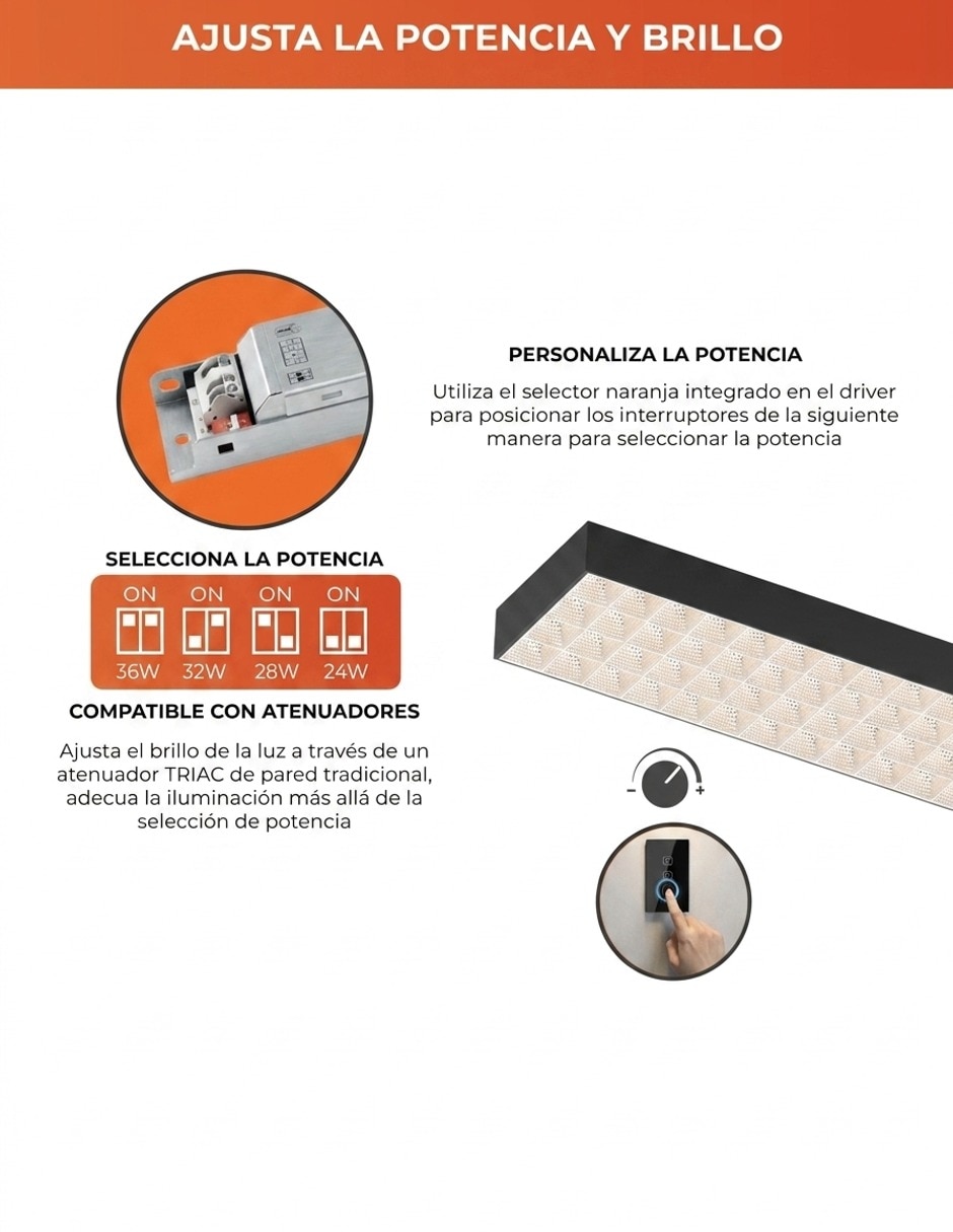 Lámpara colgante led lugano 3