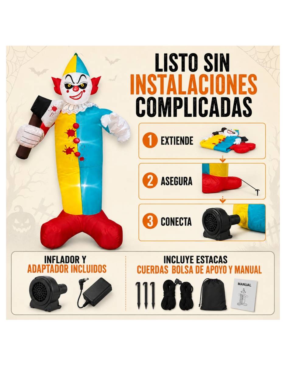 Figura decorativa con forma de payaso 3