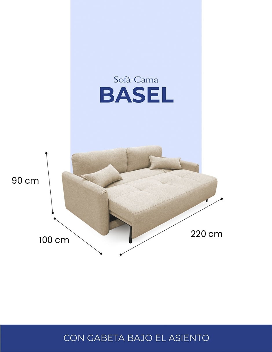 Sofá cama armable de madera pino 9