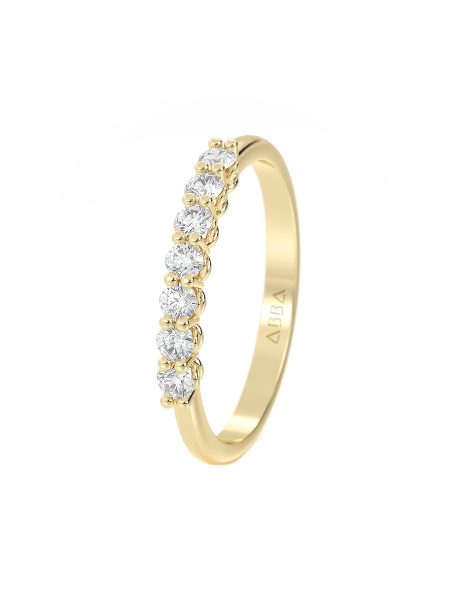 Anillo de (si aplica) No aplica 10 k de Oro Zirconia Brillante 4