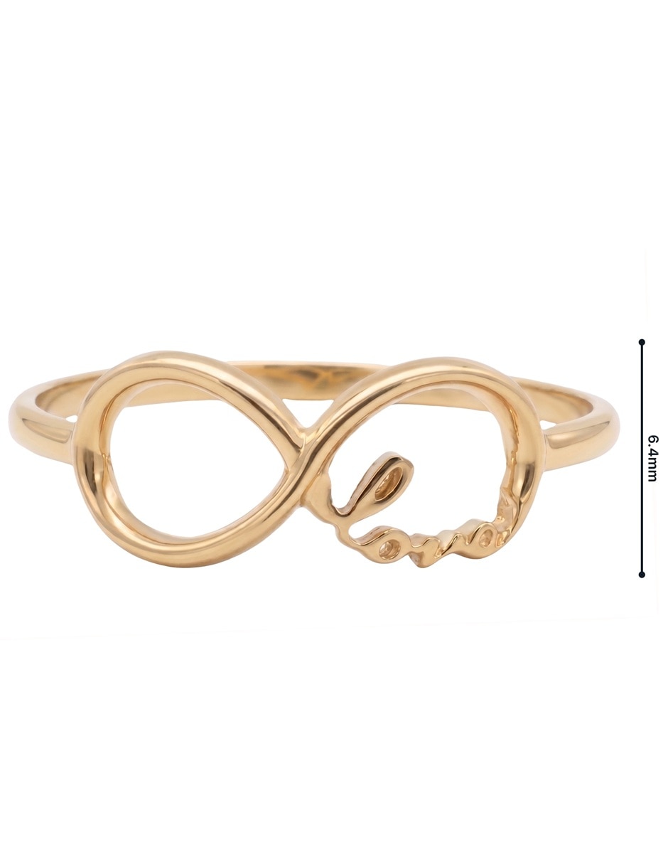 Anillo 14 k de oro pulido 8