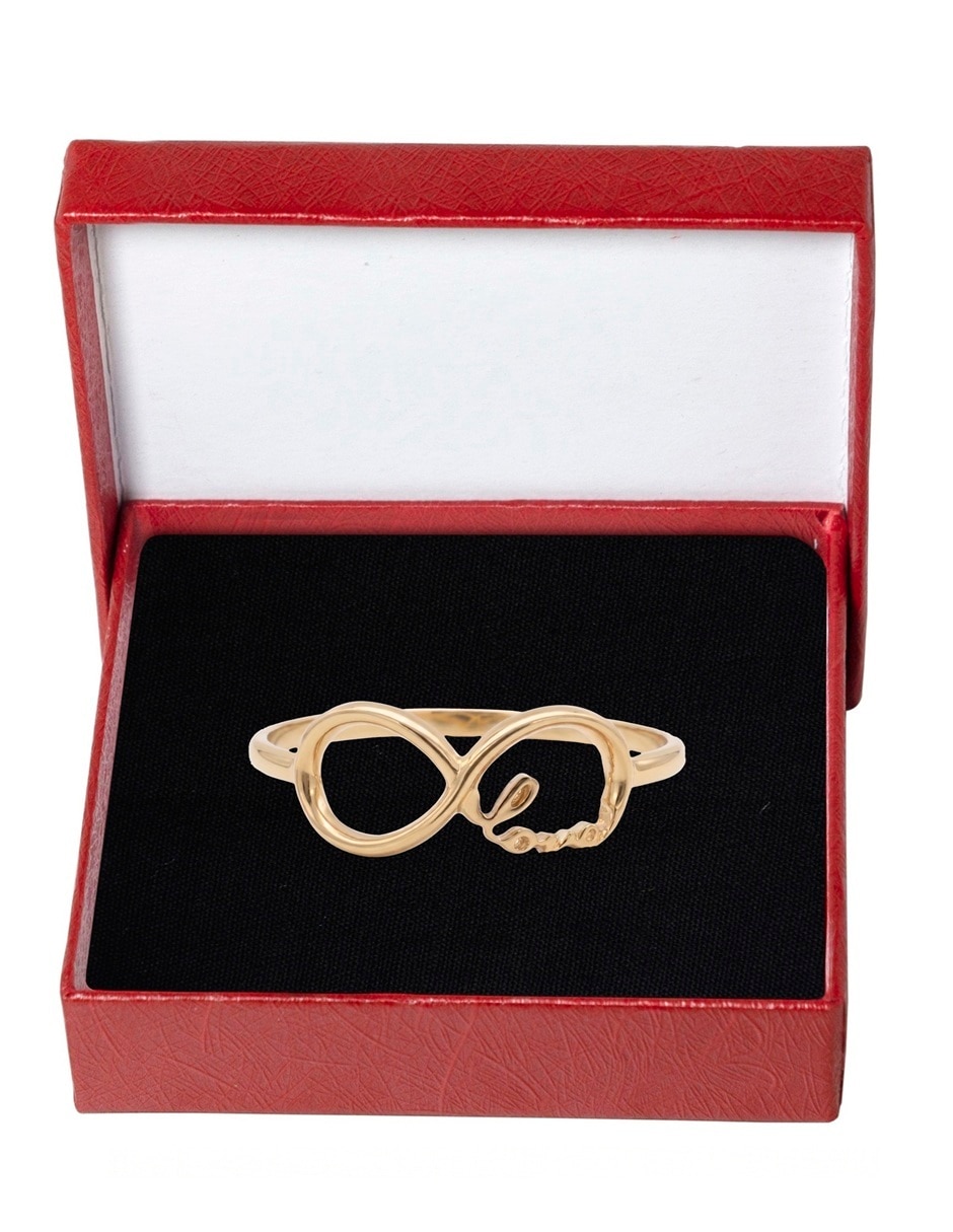 Anillo 14 k de oro pulido 4