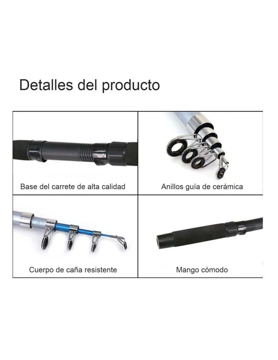 Caña con carrete
