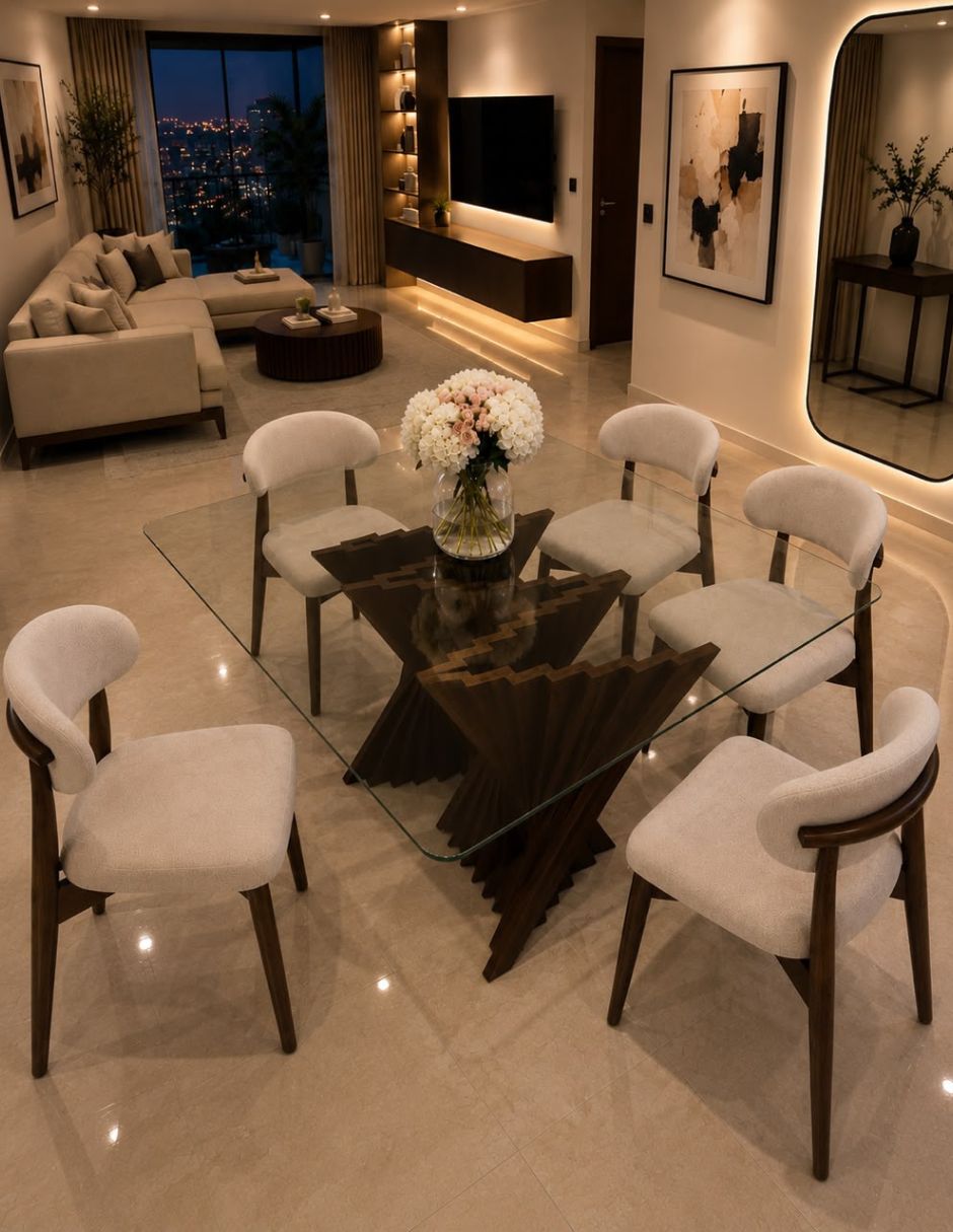 Comedor de cristal templado 3