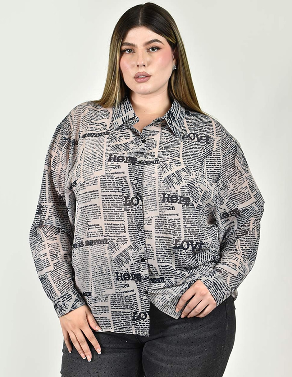 Camisa manga larga para mujer