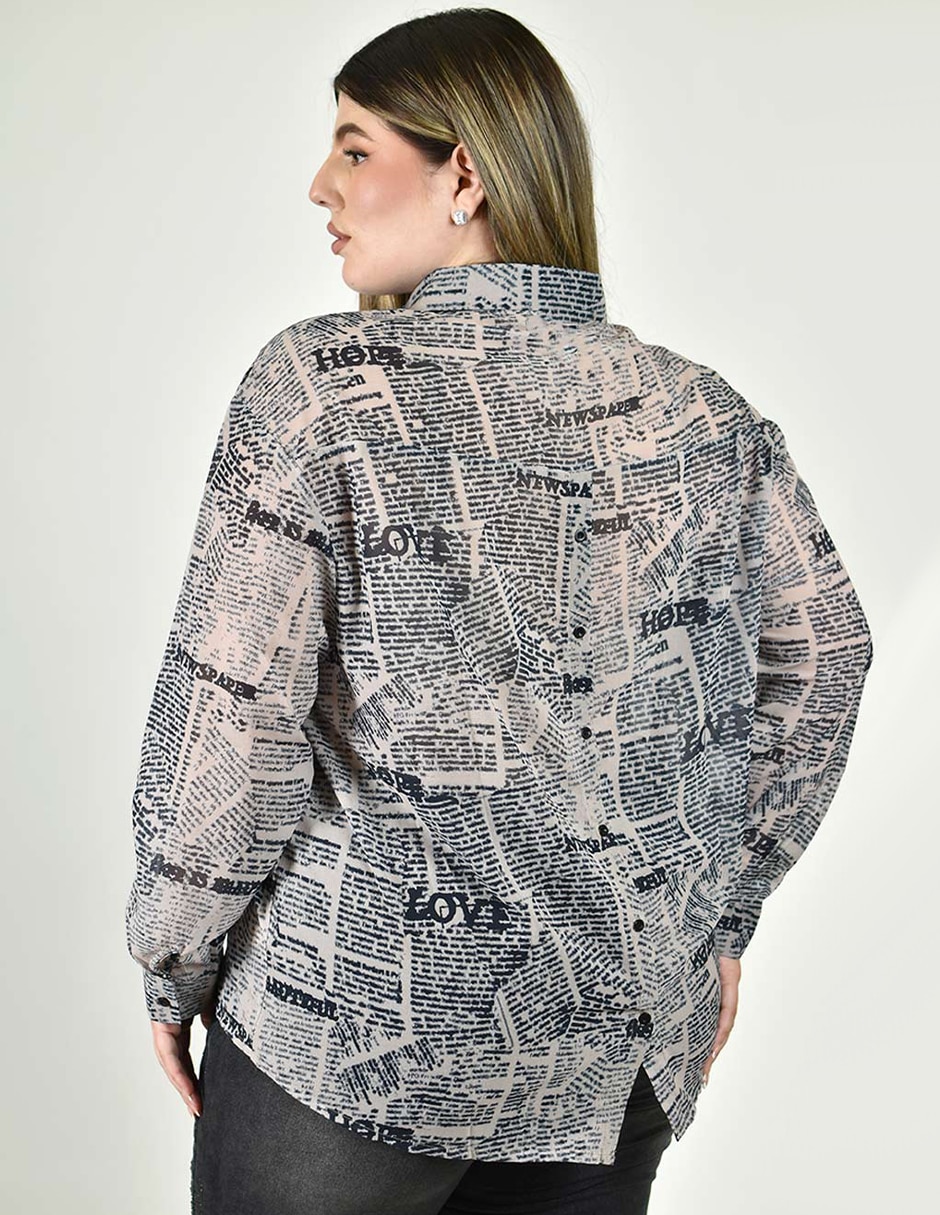 Camisa manga larga para mujer 4