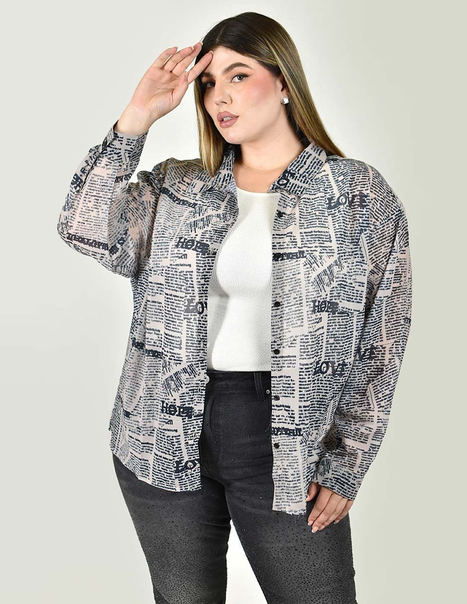 Camisa manga larga para mujer 3