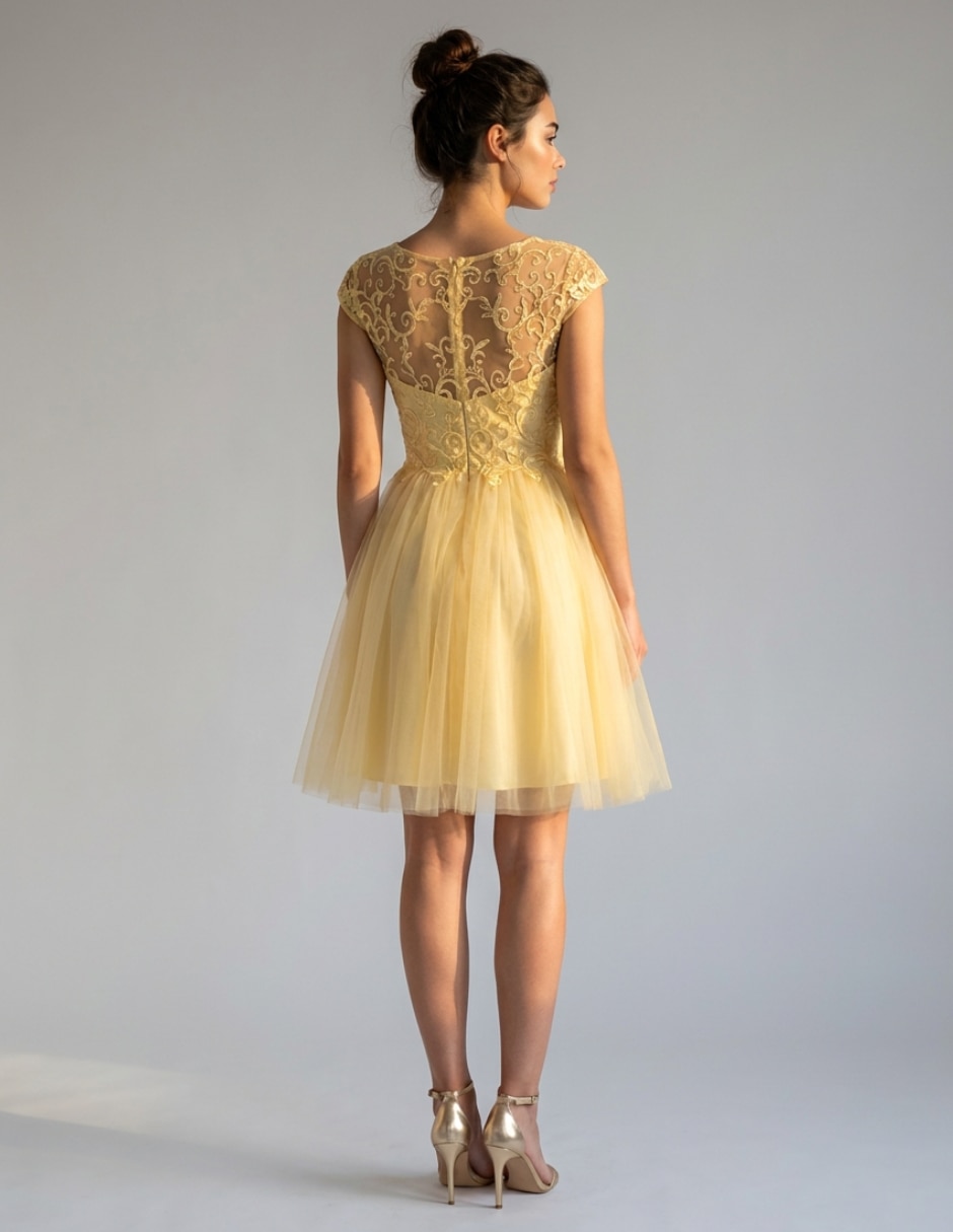 Vestido a la rodilla casual para mujer 4