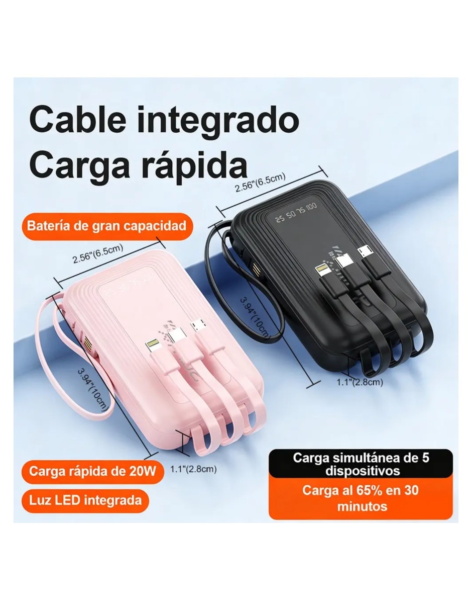 Cable tipo C auxiliar USB C 1400 W 5