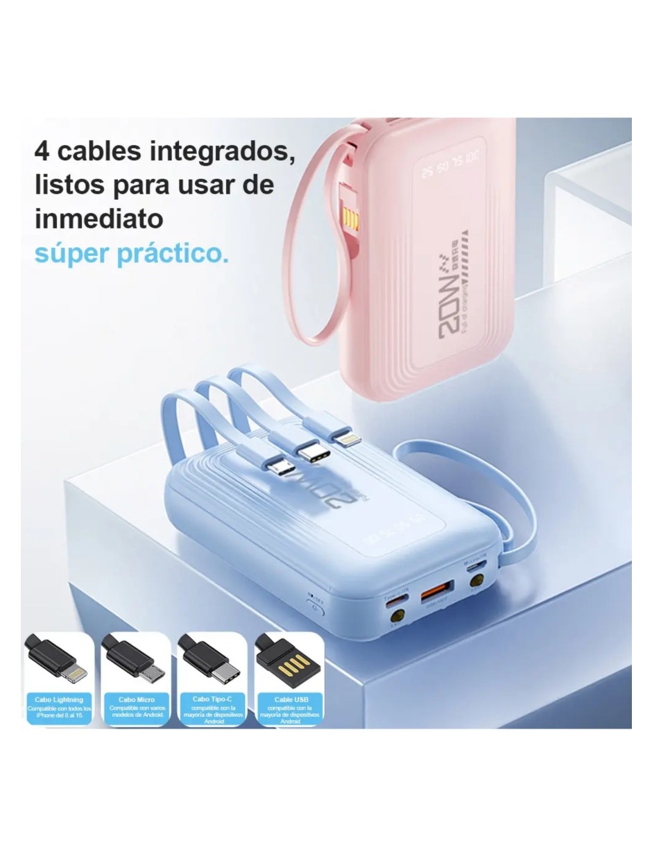 Cable tipo C auxiliar USB C 1400 W